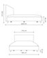 Ozolkoka gulta ar veļas kasti Slim , 140x200, pelēks cena un informācija | Gultas | 220.lv