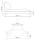 Ozolkoka gulta Ol.WOOD, 160x200, Belgium grey cena un informācija | Gultas | 220.lv