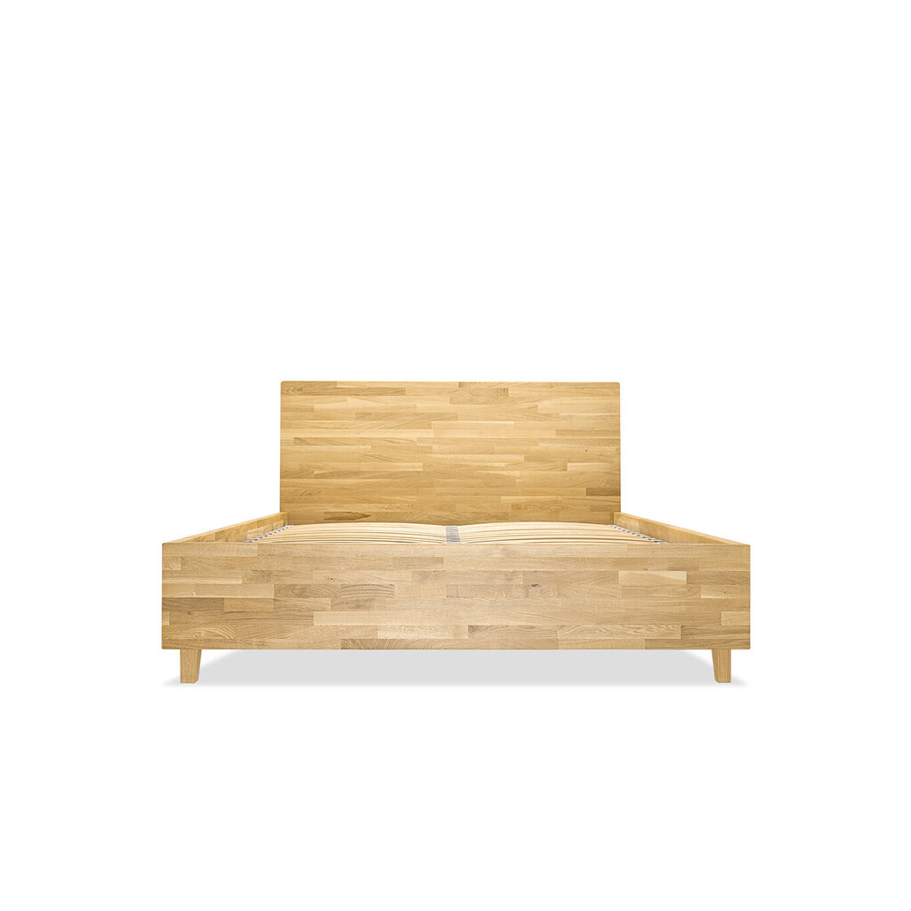 Ozolkoka gulta ar veļas kasti Ol.WOOD, 160x200, Natural Oil-wax цена и информация | Gultas | 220.lv
