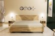 Ozolkoka gulta ar veļas kasti Ol.WOOD, 180x200, Dark honey cena un informācija | Gultas | 220.lv