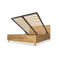 Дубовая кровать с ящиком для хранения Ol.WOOD, 180x200, Natural Oil-wax цена и информация | Кровати | 220.lv