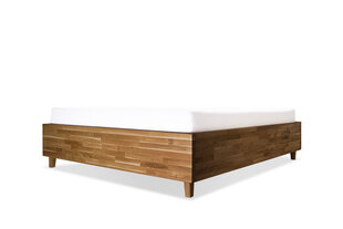 Дубовая кровать с ящиком для хранения Flat, 160x200, Havana цена и информация | Кровати | 220.lv