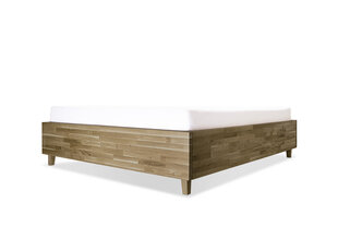 Ozolkoka gulta ar veļas kasti Flat, 160x200, Rustic cena un informācija | Gultas | 220.lv