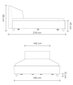 Polsterēta gulta ar veļas kasti Con, 140x200, pelēks cena un informācija | Gultas | 220.lv