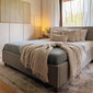 Polsterēta gulta ar veļas kasti Con, 180x200, pelēks cena un informācija | Gultas | 220.lv