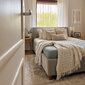 Polsterēta gulta ar veļas kasti Con, 160x200, gaiši pelēks cena un informācija | Gultas | 220.lv