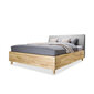 Ozolkoka gulta ar veļas kasti Con, 180x200, gaiši pelēks cena un informācija | Gultas | 220.lv