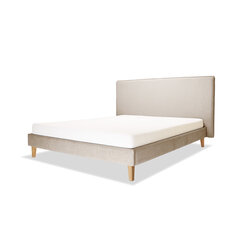 Кровать с обивкой Slim, 200x200, бежевый цена и информация | Кровати | 220.lv