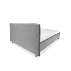 Кровать с обивкой с ящиком для хранения Slim, 140x200, светло-серый цена и информация | Кровати | 220.lv