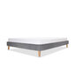 Polsterēta gulta Flat, 160x200, pelēks cena un informācija | Gultas | 220.lv