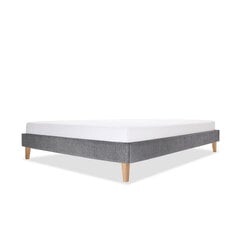 Кровать с обивкой Flat, 180x200, серый цена и информация | Кровати | 220.lv