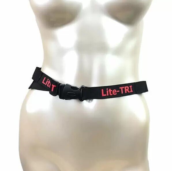 Latswim Lite-Tri Sacensību Jostiņa Želejām & Numura piestiprināšanai Race Belt Black cena un informācija | Citas fitnesa preces | 220.lv