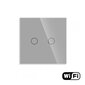 WiFi divpolu sensora slēdzis, pelēks 600W cena un informācija | Elektrības slēdži, rozetes | 220.lv
