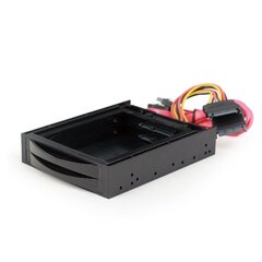 Gembird 3.5 mobile rack for 2 SATA 2.5 drives Black цена и информация | Внутренние жёсткие диски (HDD, SSD, Hybrid) | 220.lv