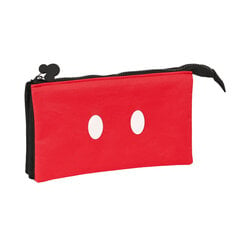 Penālis Mickey Mouse Clubhouse Mickey mood, sarkans, melns (22 x 12 x 3 cm) цена и информация | Пеналы | 220.lv