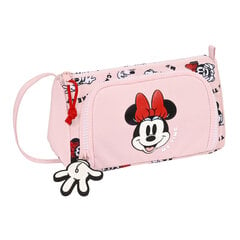 Школьный пенал Minnie Mouse Me time, розовый, 20 x 7 x 7 cм цена и информация | Пеналы | 220.lv