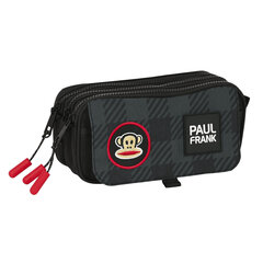 Тройной пенал Paul Frank Campers, чёрный, 21.5 x 10 x 8 cм цена и информация | Пеналы | 220.lv