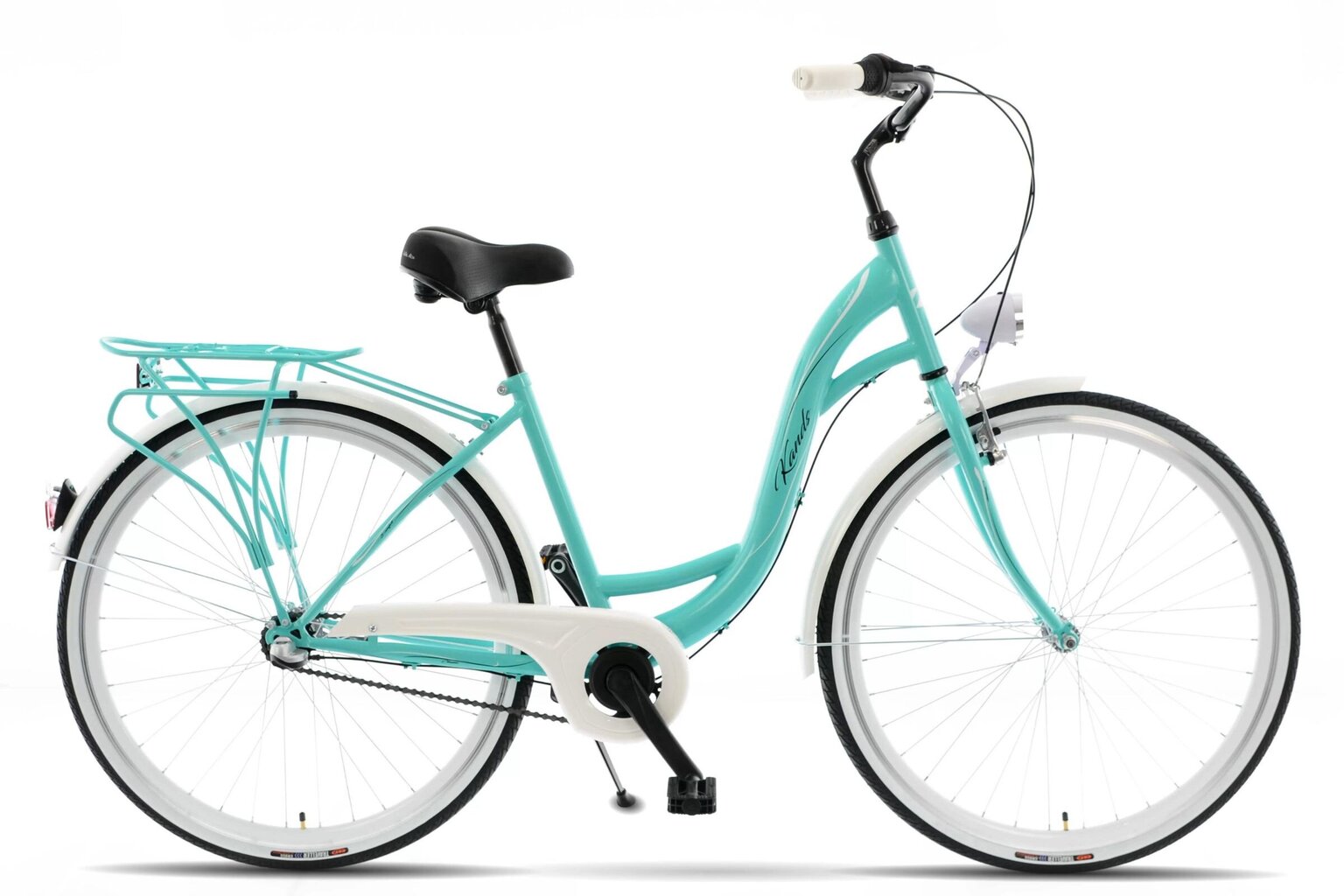 Sieviešu velosipēds Kands S-Comfort, 155-180 cm augumam, 3 ātrumu Shimano ātruma pārslēdzējs, 26" alumīnija rati, Piparmētra cena un informācija | Velosipēdi | 220.lv