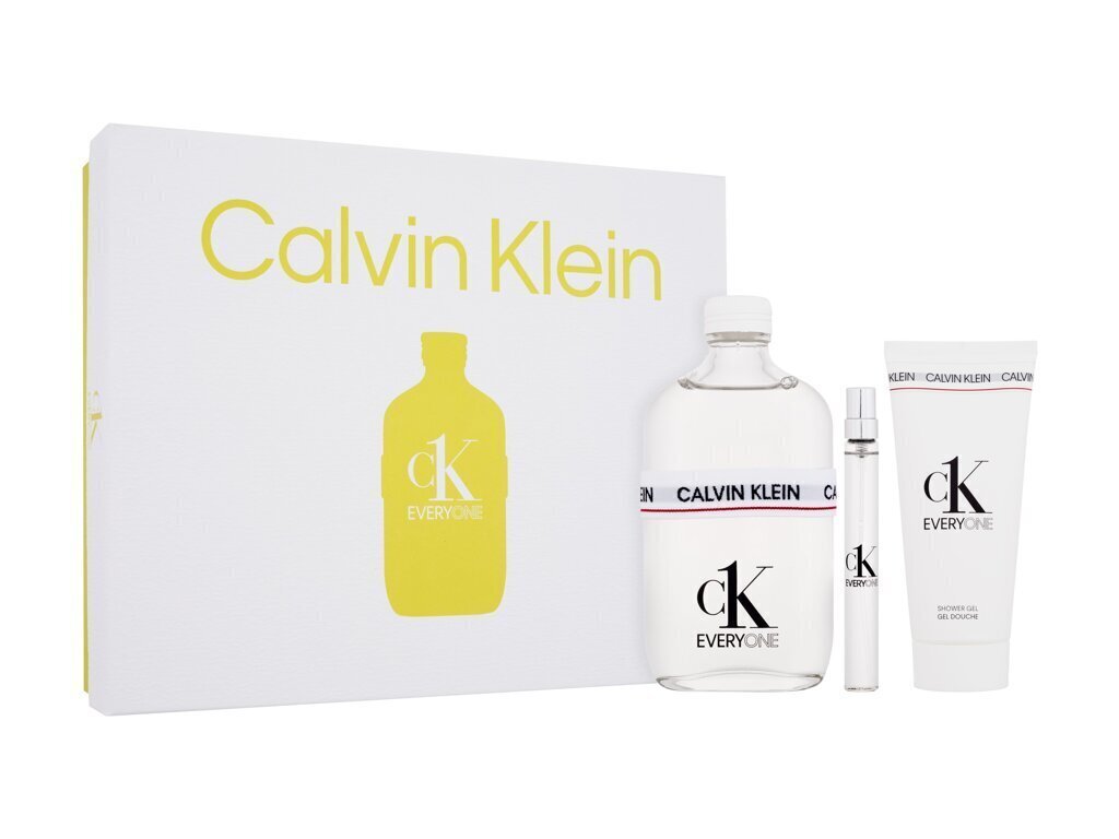 Komplekts Calvin Klein Everyone: tualetes ūdens, 200 ml + dušas želeja, 100 ml + tualetes ūdens, 10 ml цена и информация | Sieviešu smaržas | 220.lv