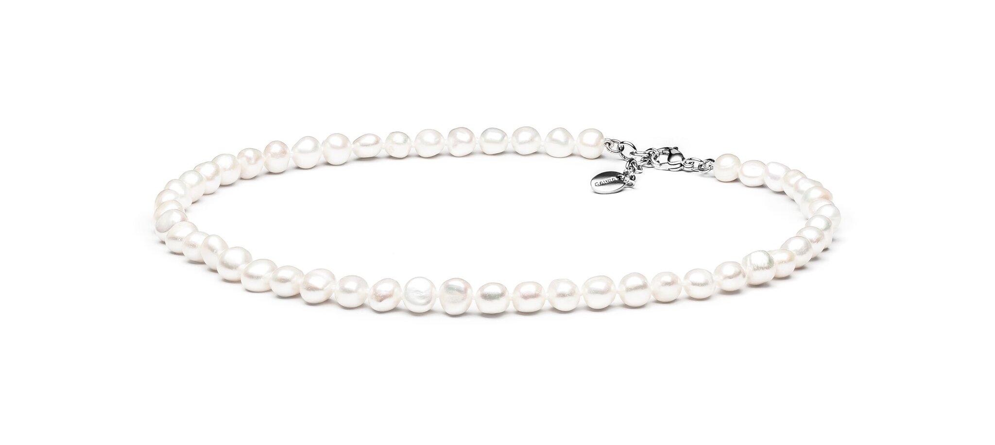 Kaklarota ar pērlēm ⌀ 8-9 mm, garums 45 cm cena un informācija | Kaklarotas | 220.lv
