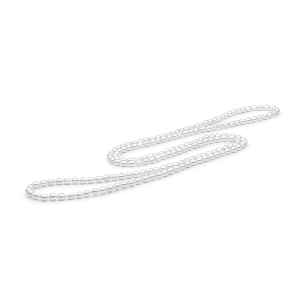 Kaklarota ar pērlēm ⌀ 5.5-6.5 mm, garums 120 cm cena un informācija | Kaklarotas | 220.lv