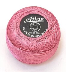 Tambordiegi Atlas, krāsa rozā 008A cena un informācija | Adīšana | 220.lv
