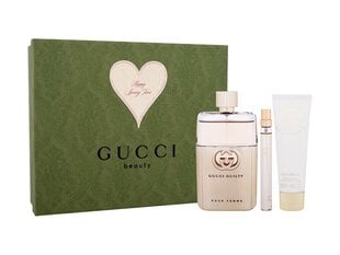 Komplekts Gucci Guilty: Parfimērijas ūdens, 90 ml + ķermeņa losjons, 50 ml + parfimērijas ūdens, 10 ml цена и информация | Женские духи | 220.lv