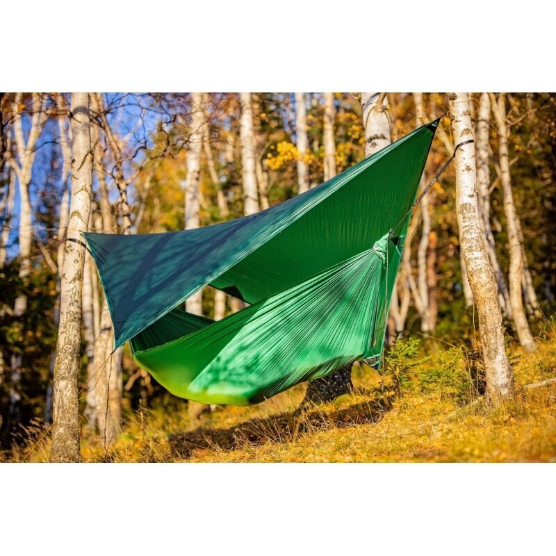 Tents šūpuļtīklam Ticket To The Moon Lightest Tarp, zaļš cena un informācija | Šūpuļtīkli | 220.lv