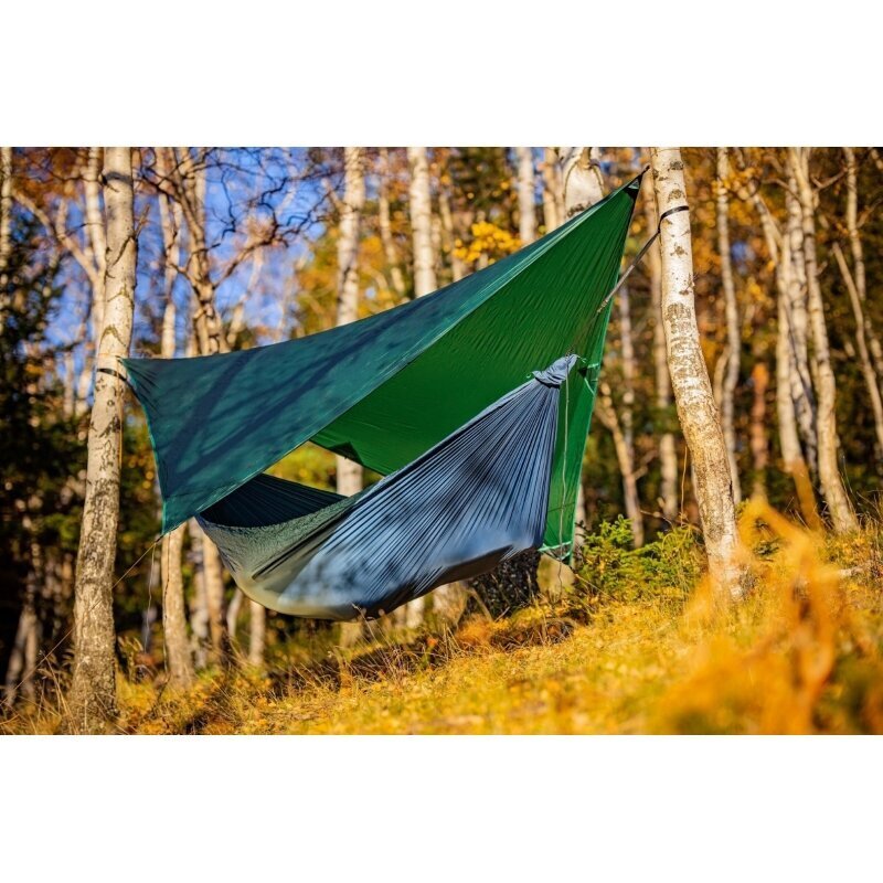 Tents šūpuļtīklam Ticket To The Moon Lightest Tarp, zaļš cena un informācija | Šūpuļtīkli | 220.lv