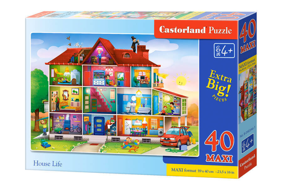 Puzle Castorland House Life, 40 gab. cena un informācija | Puzles, 3D puzles | 220.lv