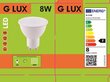 LED spuldzes G.LUX GR-LED-GU10-PA9-8W 4000K - 10 gab. Iepakojums cena un informācija | Spuldzes | 220.lv