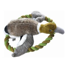 Mīkstā rotaļlieta suņiem Hunter Wildlife Train Ar auklu Pīle (26 cm) cena un informācija | Suņu rotaļlietas | 220.lv