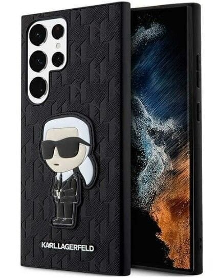 Karl Lagerfeld Saffiano Monogram Ikonik, melns цена и информация | Telefonu vāciņi, maciņi | 220.lv