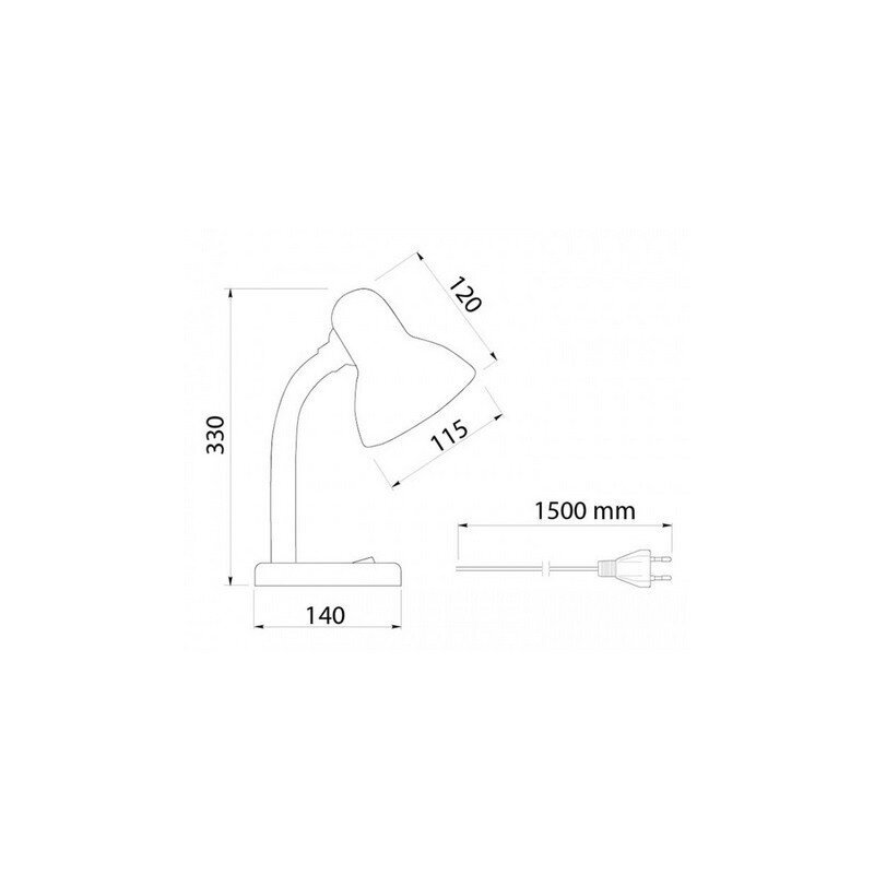 Galda lampa RIO SV91020 balta, E27 цена и информация | Galda lampas | 220.lv