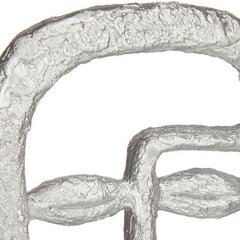 Декоративная фигура «Лицо», серебристый полистоун (19,5 x 38 x 10,5 cм) цена и информация | Детали интерьера | 220.lv