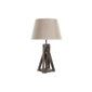Galda lampa DKD Home Decor Koks Kokvilna Tumši brūns (35 x 35 x 56 cm) cena un informācija | Galda lampas | 220.lv