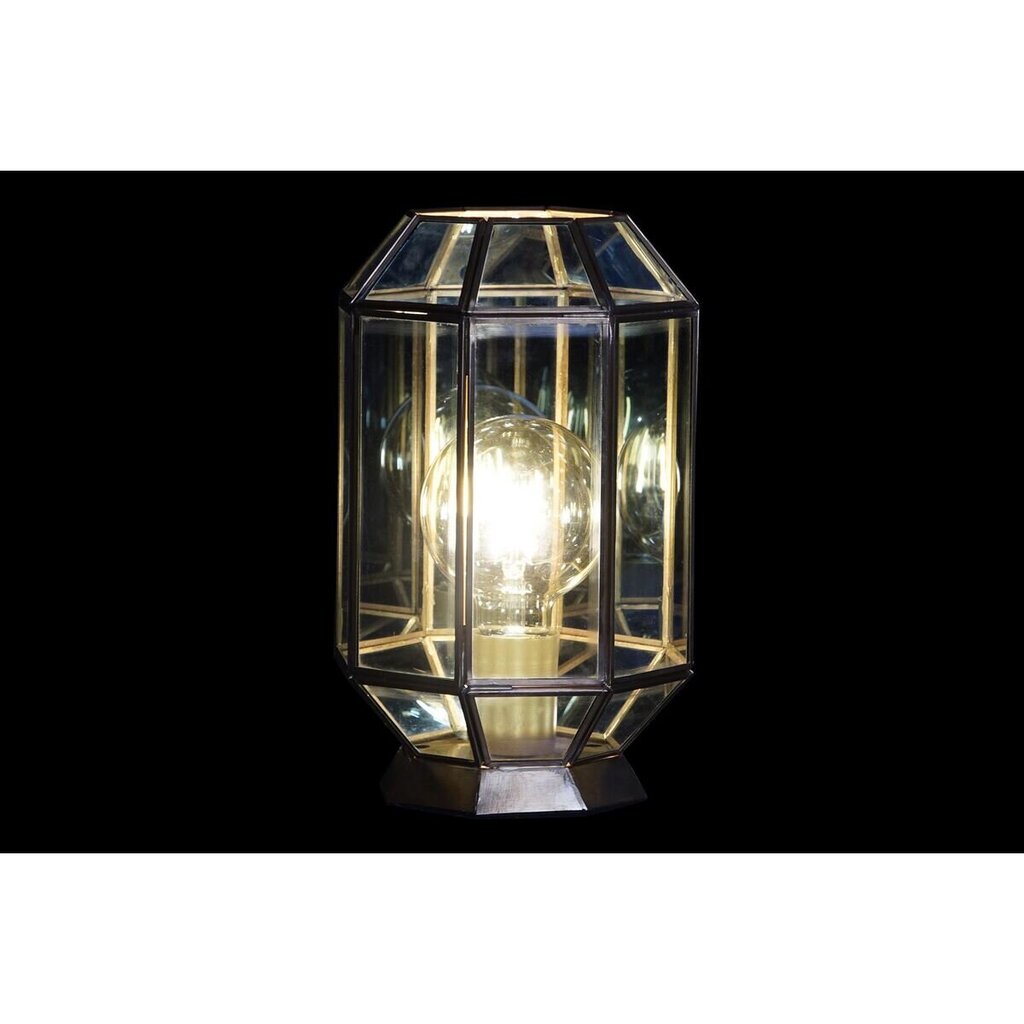 Galda lampa DKD Home Decor Stikls Zils Bronza 220 V Misiņš 50 W Moderns (18 x 19 x 29 cm) cena un informācija | Galda lampas | 220.lv
