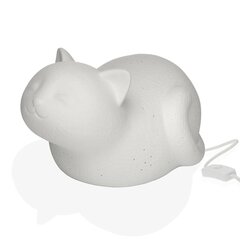 Galda lampa Versa Kaķis Porcelāns (16,3 x 13,5 x 23,5 cm) cena un informācija | Galda lampas | 220.lv