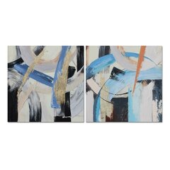 Glezna DKD Home Decor Abstrakts Moderns (100 x 2,8 x 100 cm) (2 gb.) cena un informācija | Gleznas | 220.lv