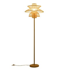 Grīdas lampa DKD Home Decor Poliesters Bambuss (50 x 50 x 168 cm) cena un informācija | Stāvlampas | 220.lv