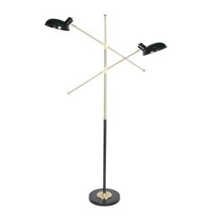 Grīdas lampa DKD Home Decor Melns Bronza Metāls 50 W (120 x 30 x 174 cm) цена и информация | Торшеры | 220.lv