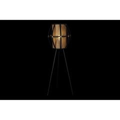 Grīdas lampa DKD Home Decor Melns Metāls Brūns Rotangpalma Bambuss (38 x 38 x 119 cm) cena un informācija | Stāvlampas | 220.lv