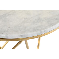 Mazs galdiņš DKD Home Decor Bronza Metāls Marmors (50 x 50 x 59,5 cm) cena un informācija | Žurnālgaldiņi | 220.lv