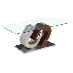 Mazs galdiņš DKD Home Decor Dabisks Koks MDF Tērauds (120 x 40 x 76 cm) cena un informācija | Žurnālgaldiņi | 220.lv