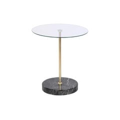 Mazs galdiņš DKD Home Decor Stikls Tērauds (45 x 45 x 50 cm) cena un informācija | Žurnālgaldiņi | 220.lv