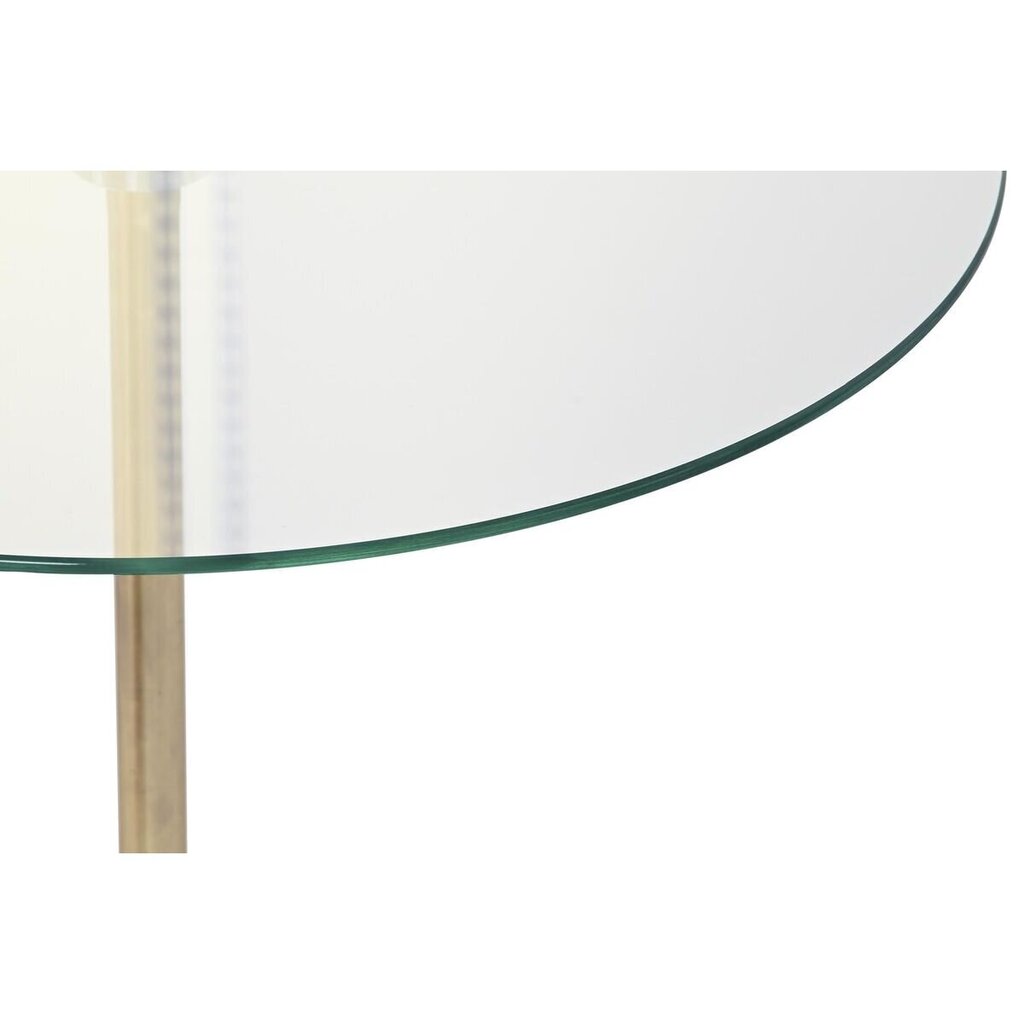 Mazs galdiņš DKD Home Decor Stikls Tērauds (45 x 45 x 50 cm) cena un informācija | Žurnālgaldiņi | 220.lv