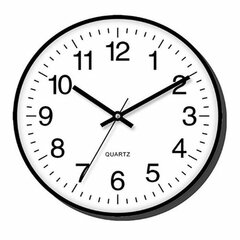 Sienas pulkstenis Timemark Melns (30 x 30 cm) cena un informācija | Pulksteņi | 220.lv