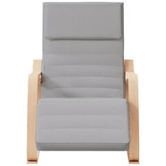 Кресло-качалка, светло-серый цена и информация | Кресла для отдыха | 220.lv