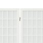 vidaXL aizslietnis, 3 paneļi, salokāms, 120x170cm, japāņu stils, balts cena un informācija | Aizslietņi | 220.lv