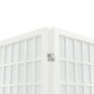 vidaXL aizslietnis, 4 paneļi, salokāms, 160x170cm, japāņu stils, balts cena un informācija | Aizslietņi | 220.lv